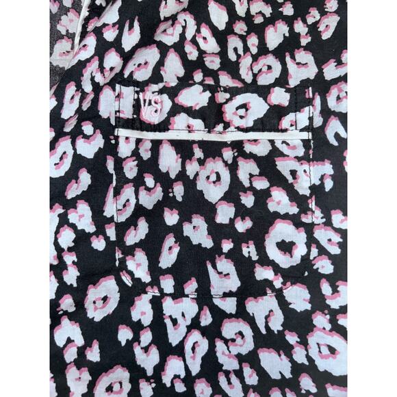 NEW Victoria’s Secret Black White Pink Animal Print Pajama Set Size SMALL - Picture 4 of 5